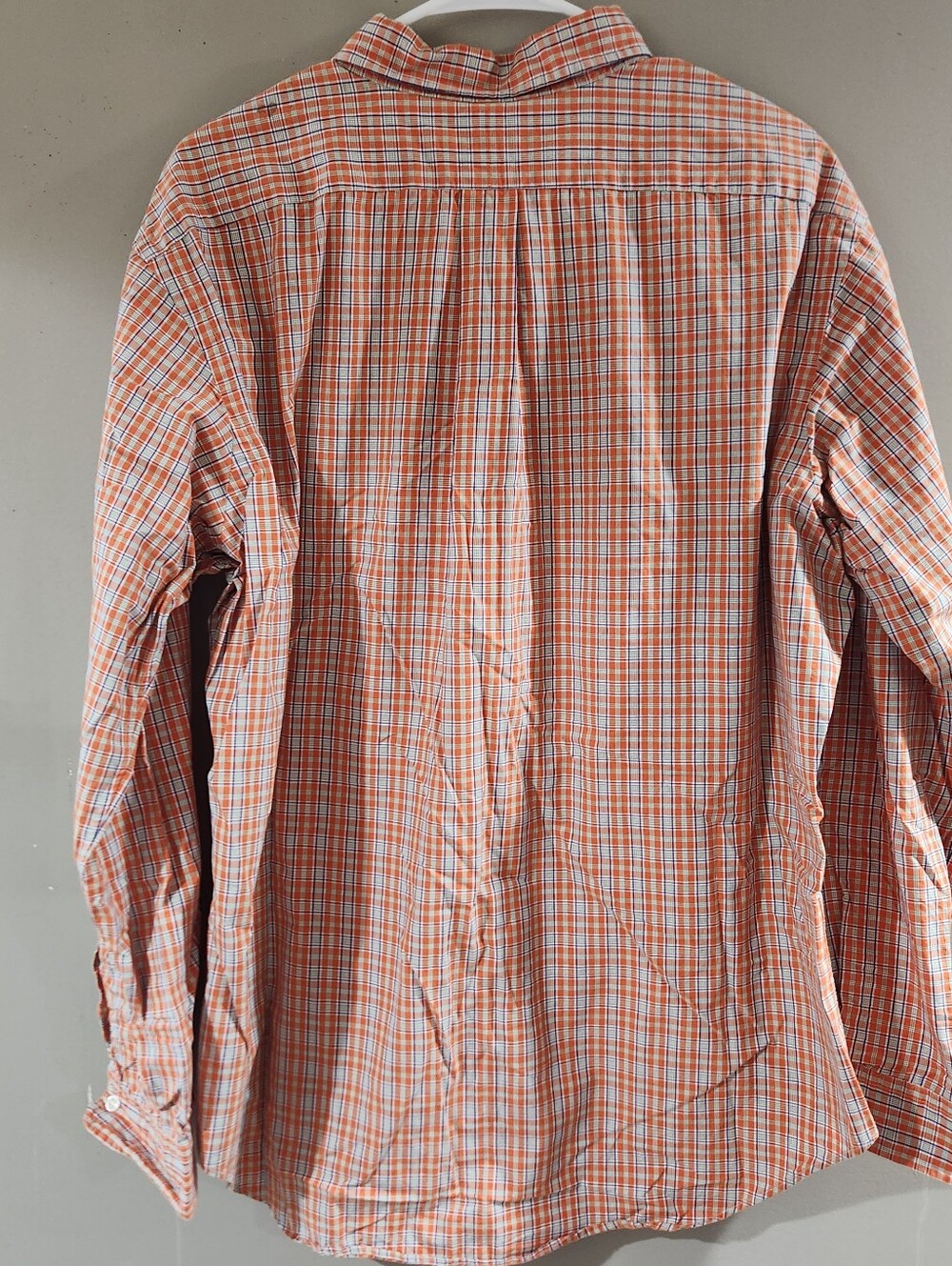 Ralph Lauren Orange Plaid Sz Xl Long Sleeve Button Up - Picture 4 of 4